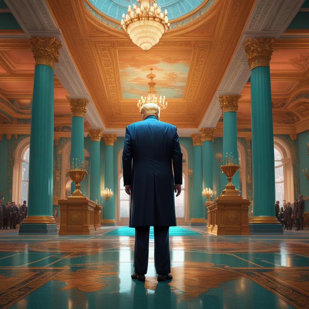 Hyperdetailed Portrait in White House, Concept Art