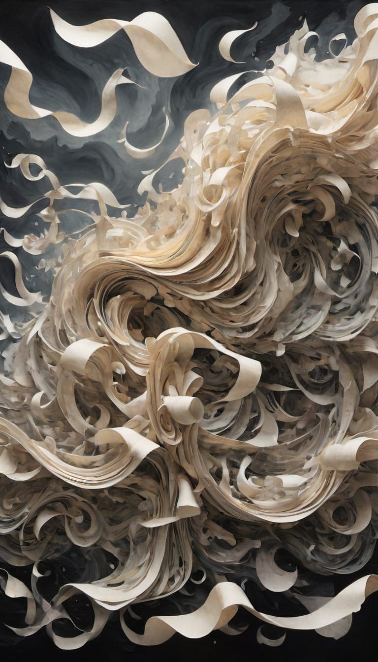 Surreal Pencil Floats on Clouds of Ephemeral Social Media