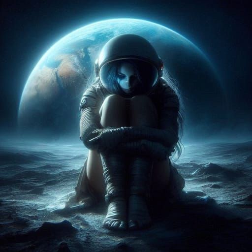 Astronaut Lost in Lunar Solitude