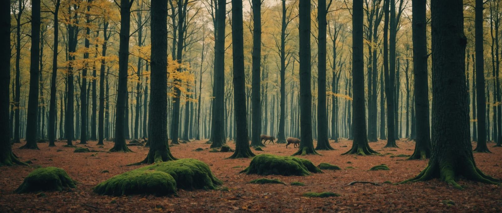 Autumn Forest Wildlife in Cinematic Style