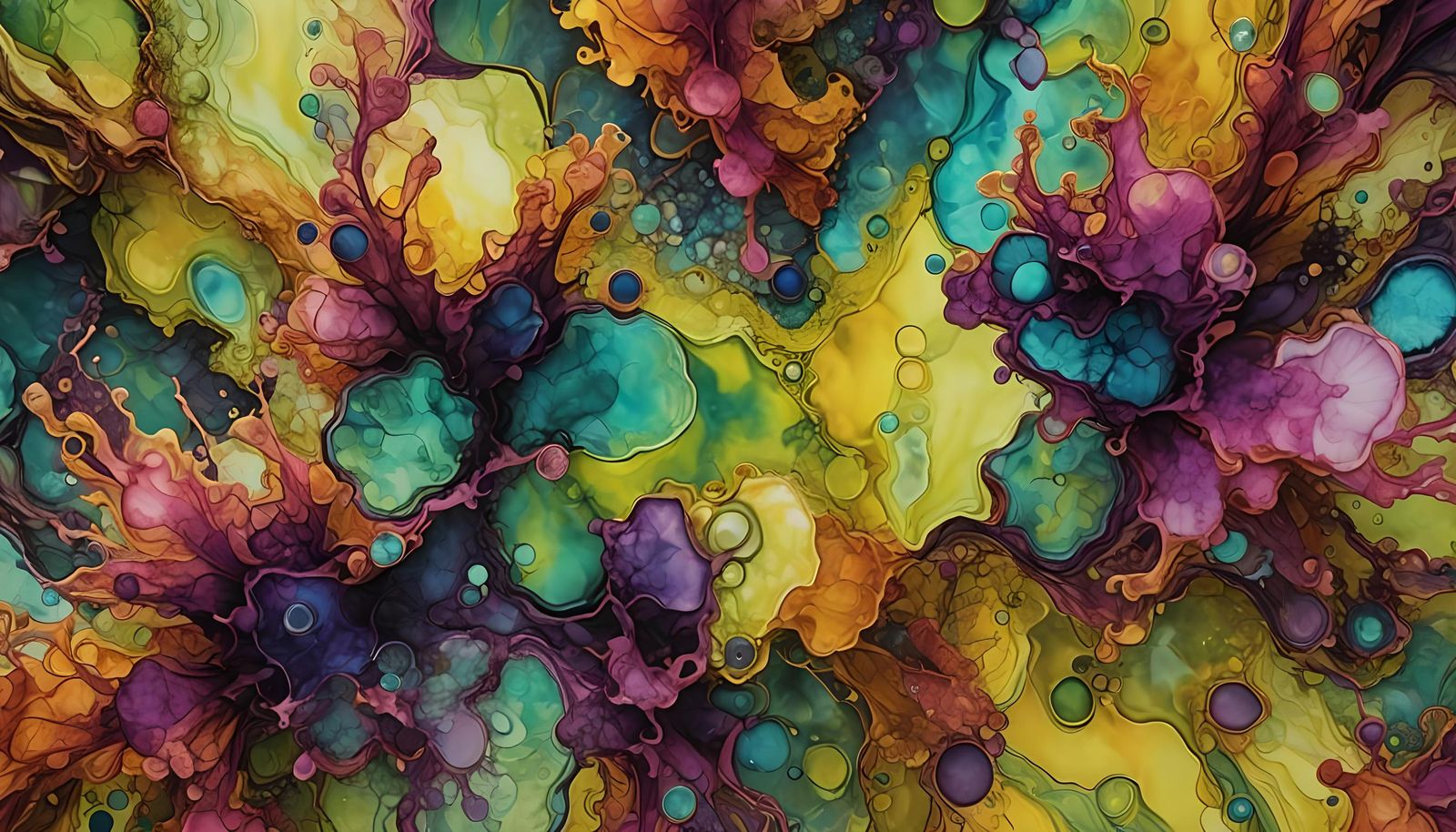 Fluorescent Abstract: Volumetric Depth Perception