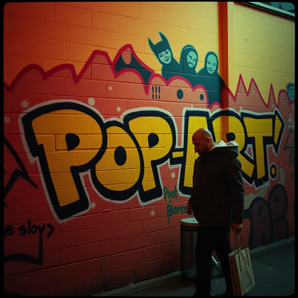 Vibrant Pop Art Graffiti Masterpiece
