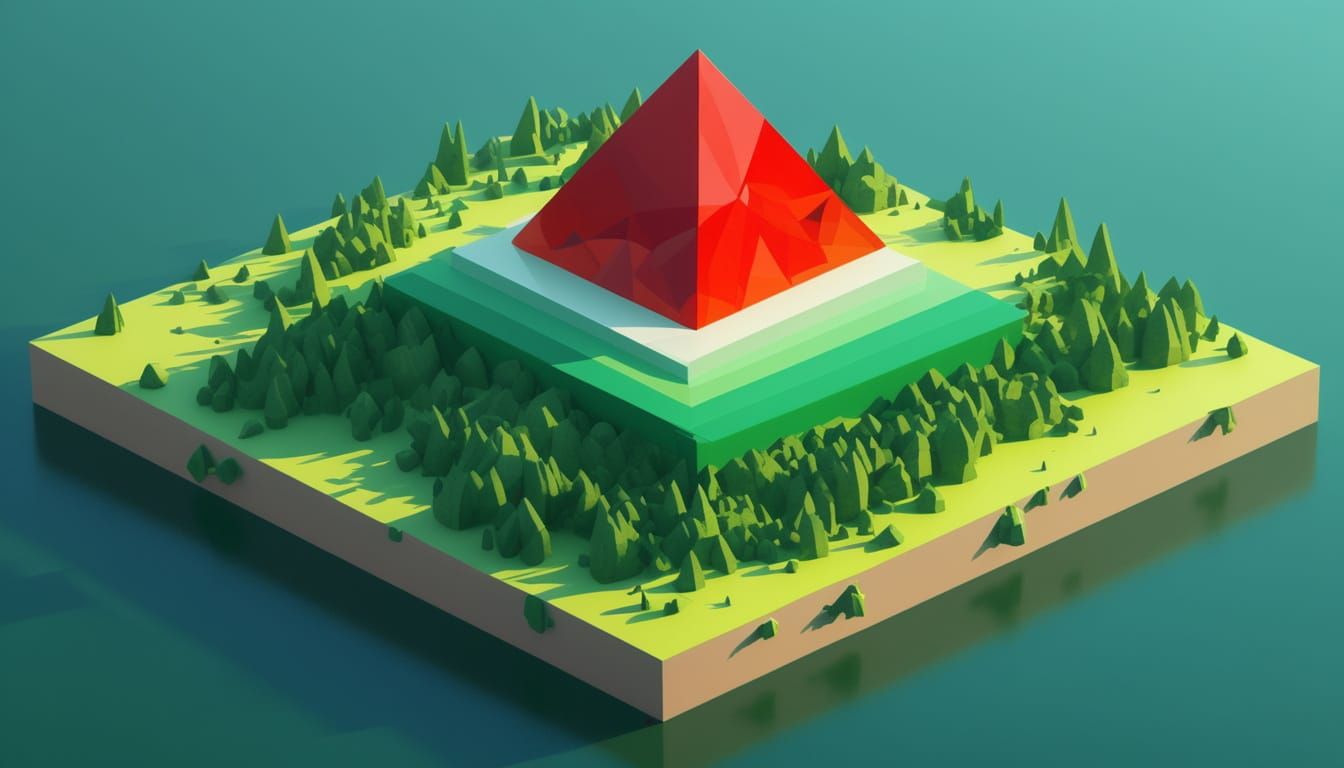 Surreal Planet and Mountain Fusion with Solarization Effect