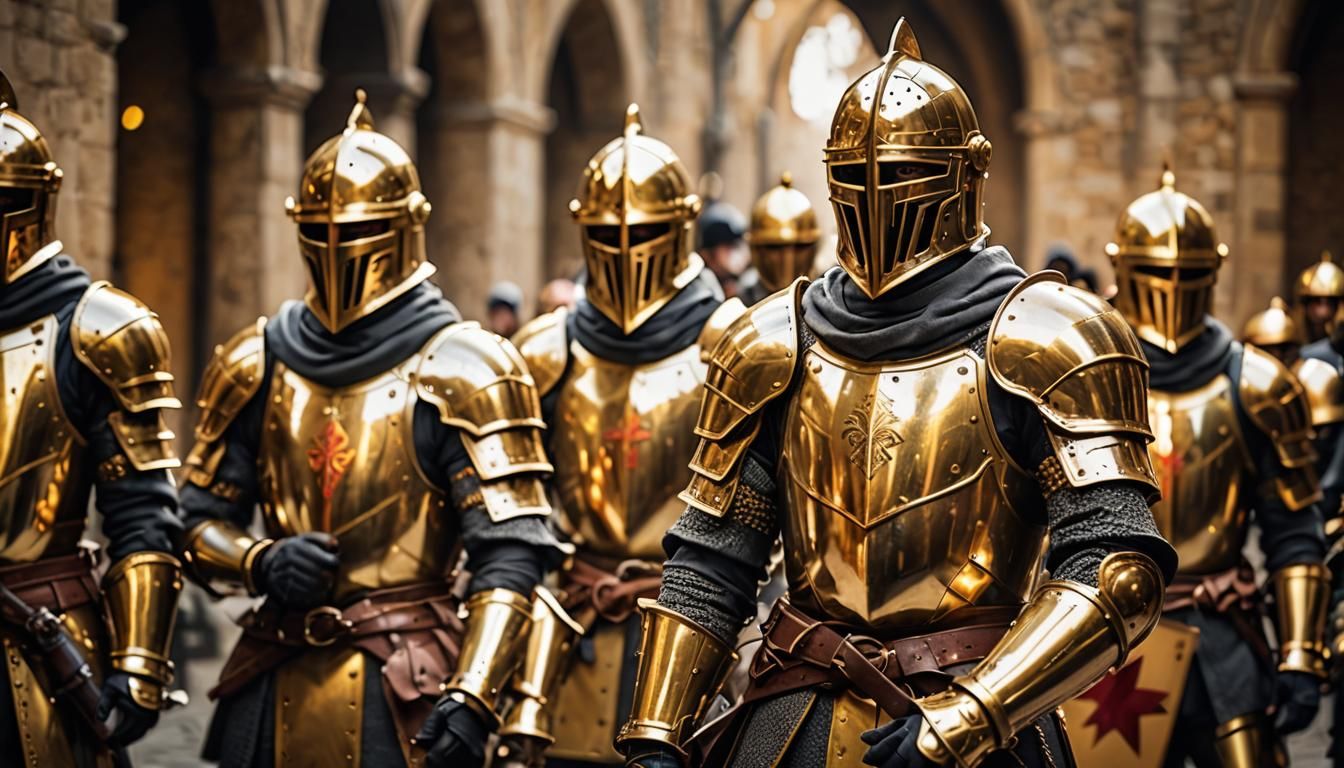 Golden Knights in Shining Armor, Professional Photography