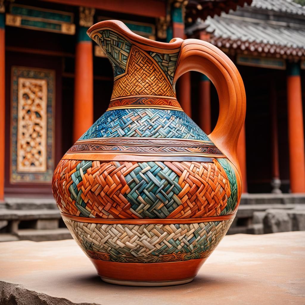 Escher-Shaped Klein Bottle in Asian Temple