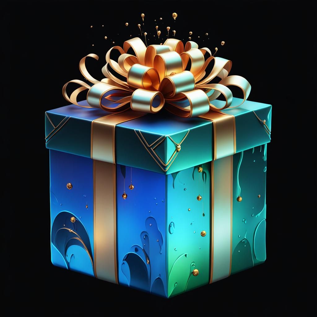 Fantastical Gift in Detailed Matte Painting Style