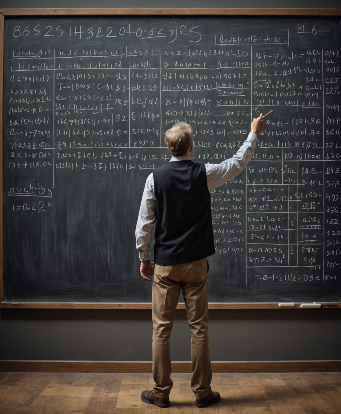 Mathematician in Hyperrealistic 8K Detail