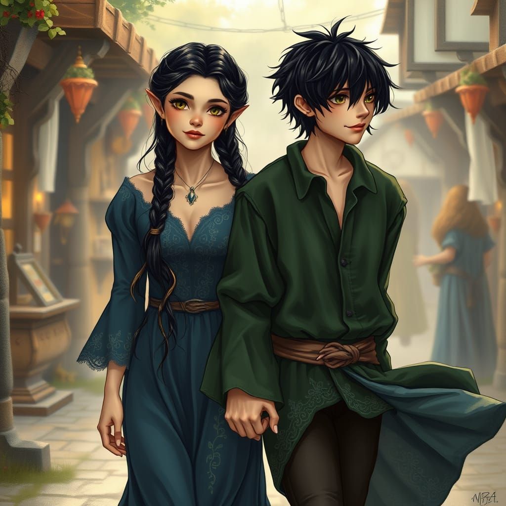 Ethereal Elf Maiden in Spring Bloom