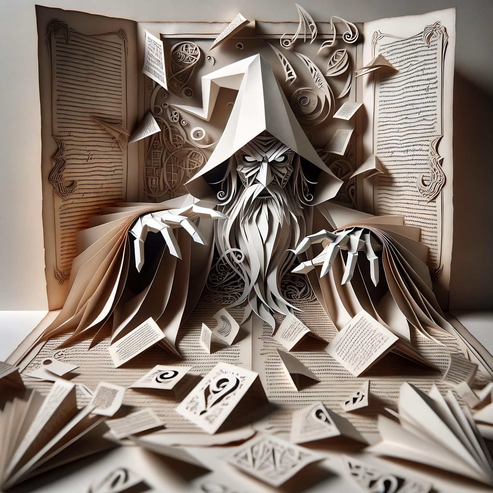 Evil Wizard Arises from Living Storybook