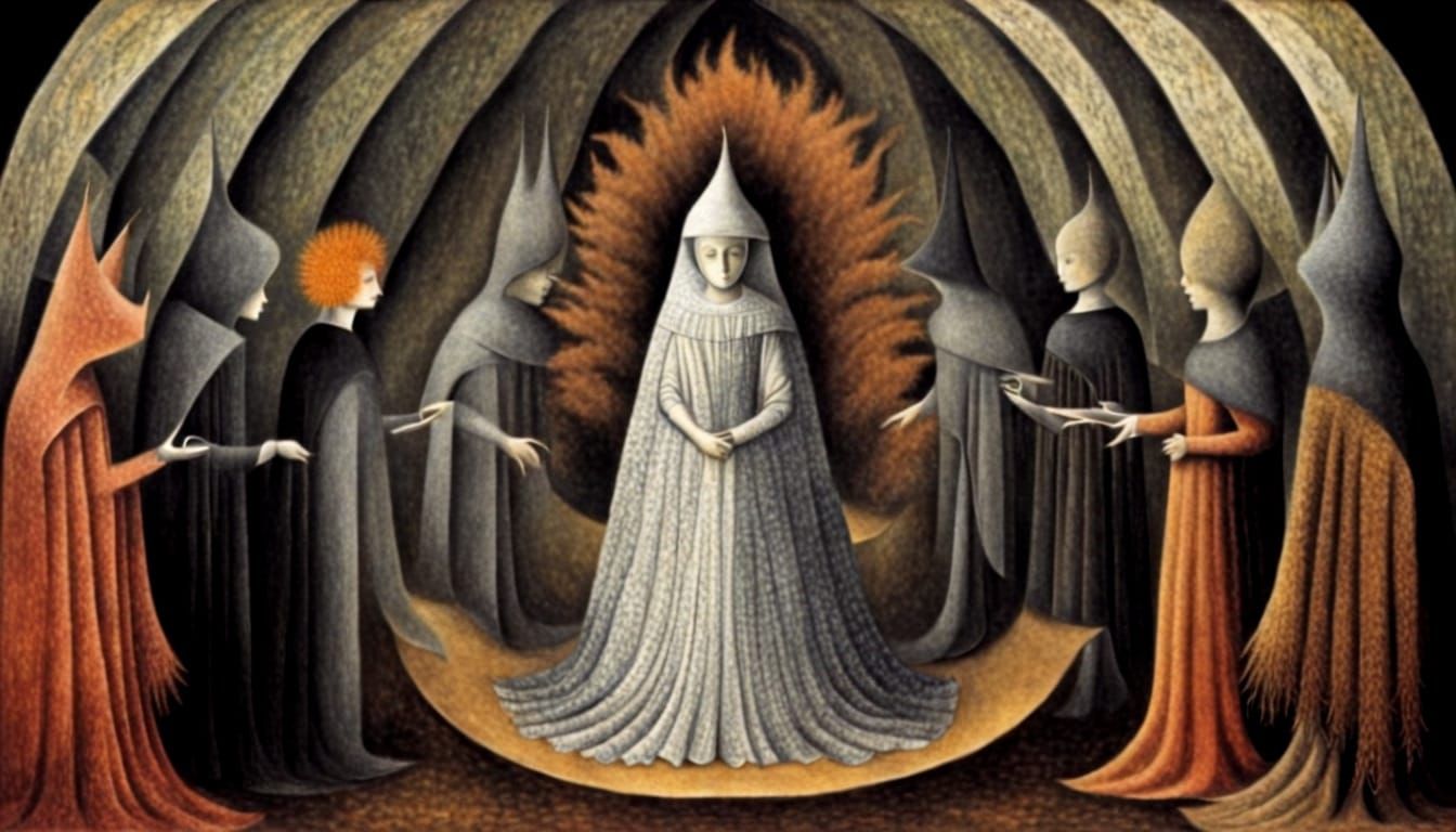 Surrealist Alchemist's Workshop in Varo Style