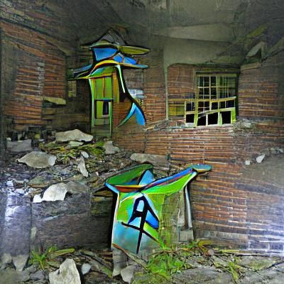 Abandoned Building at Dusk