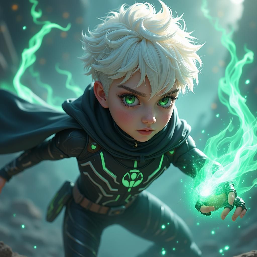 Ghostly Hero in Dynamic Fantasy Art