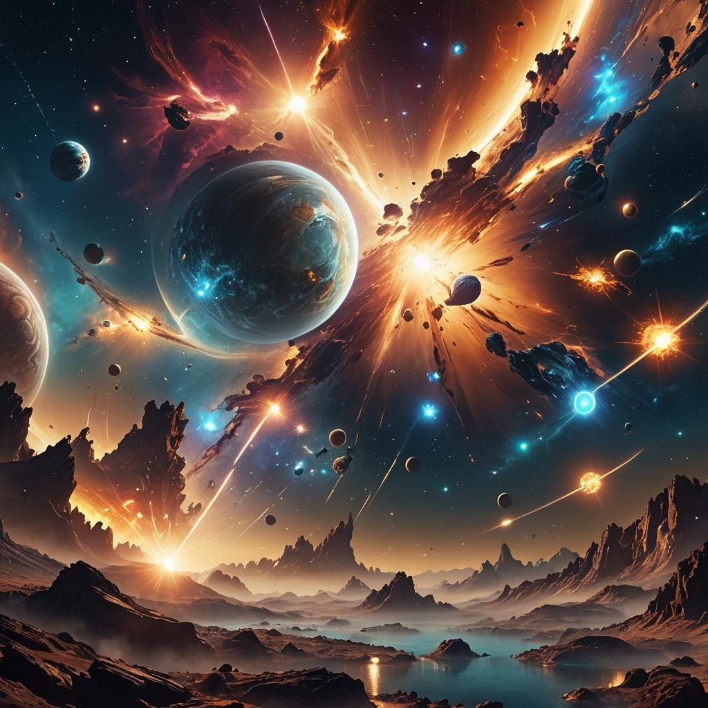 Visually Stunning Last Star in Dynamic Sky