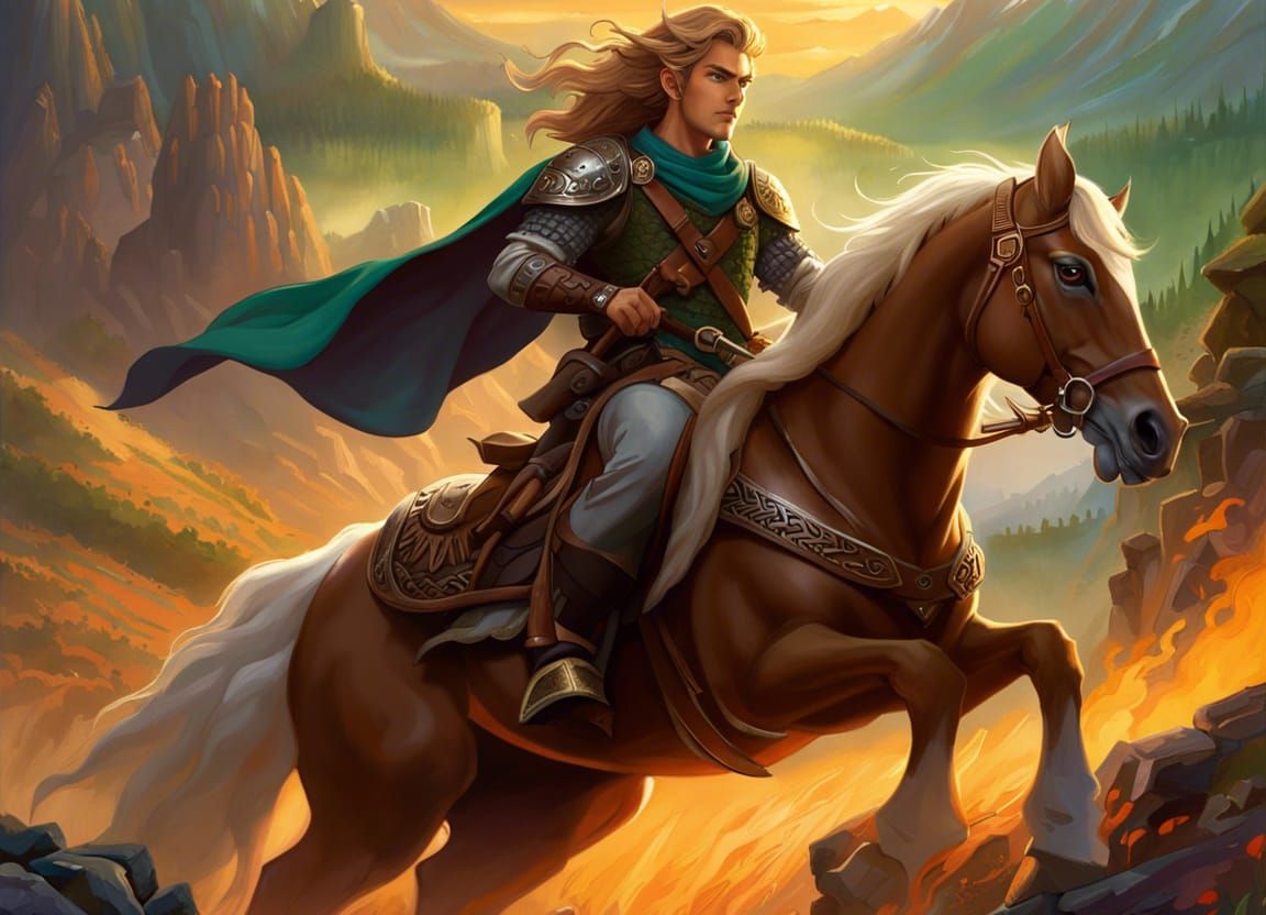 Link and Epona Ride Across Hyrule