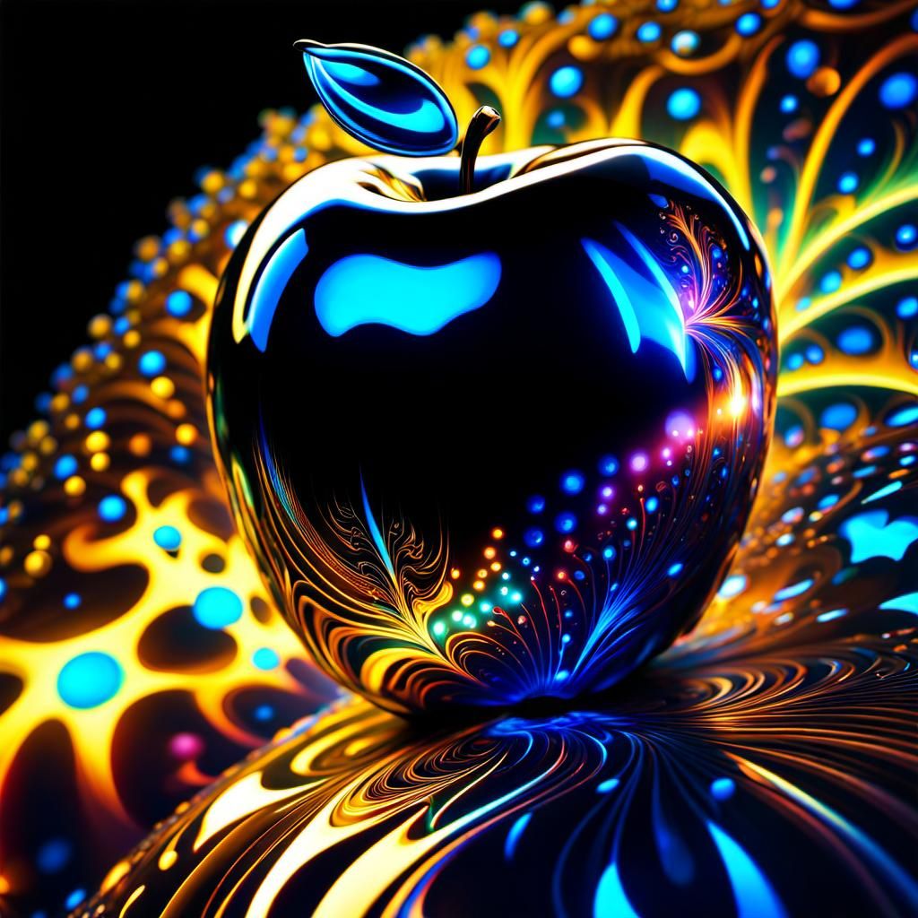 Celestial Apple Fractal Transformation in Cosmic Style