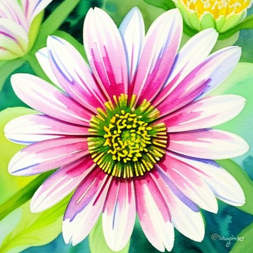 Watercolor Botanical Illustration of Polianthes Tuberosa