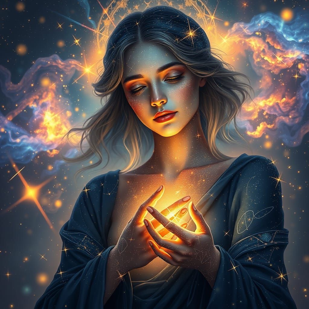 Celestial Goddess of Stars and Nebulae