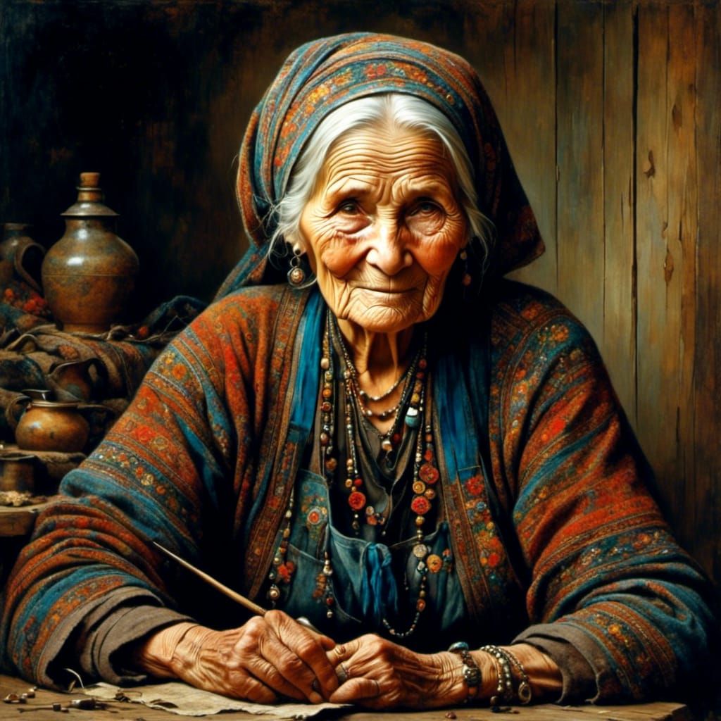 Old Russian woman