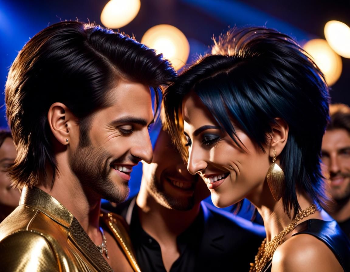 Italian Couple Perform in 90s Pop Style