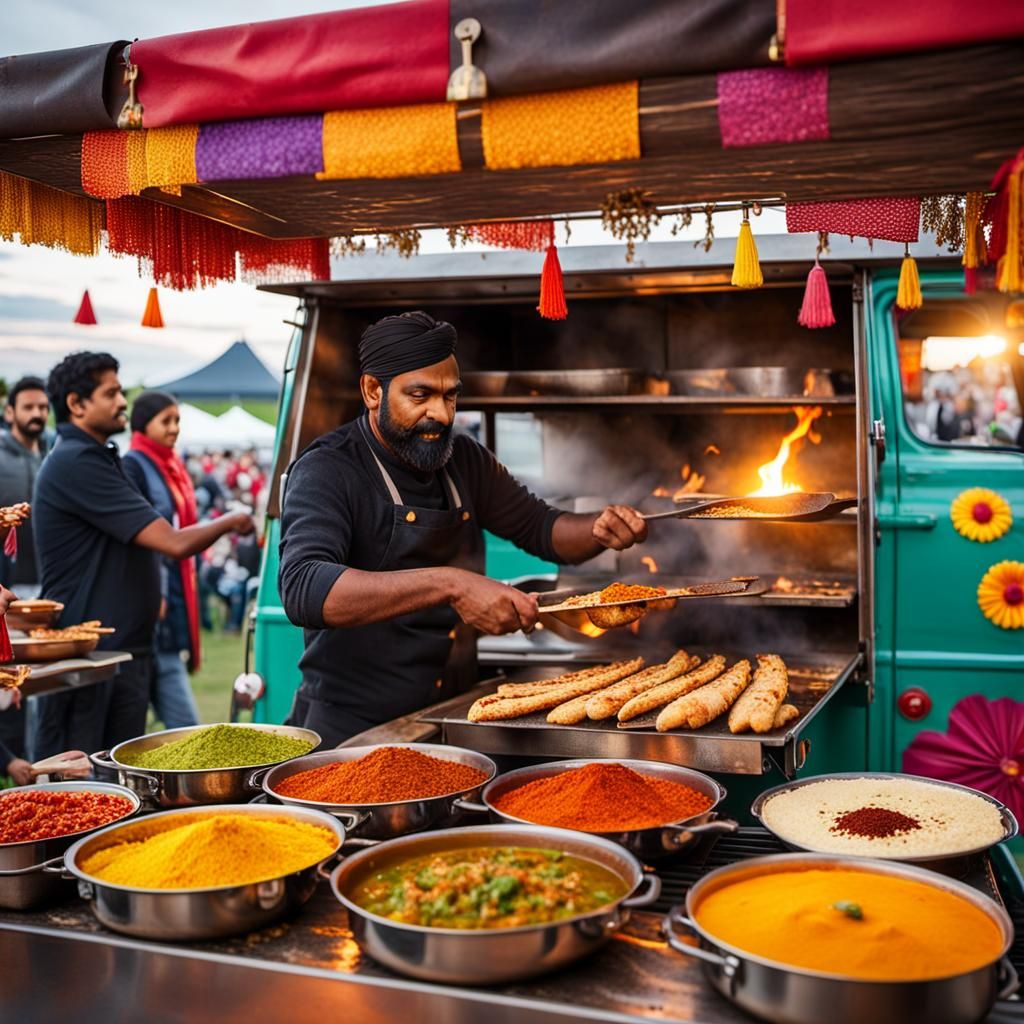Indian Street Food Truck at Denmark Festival
