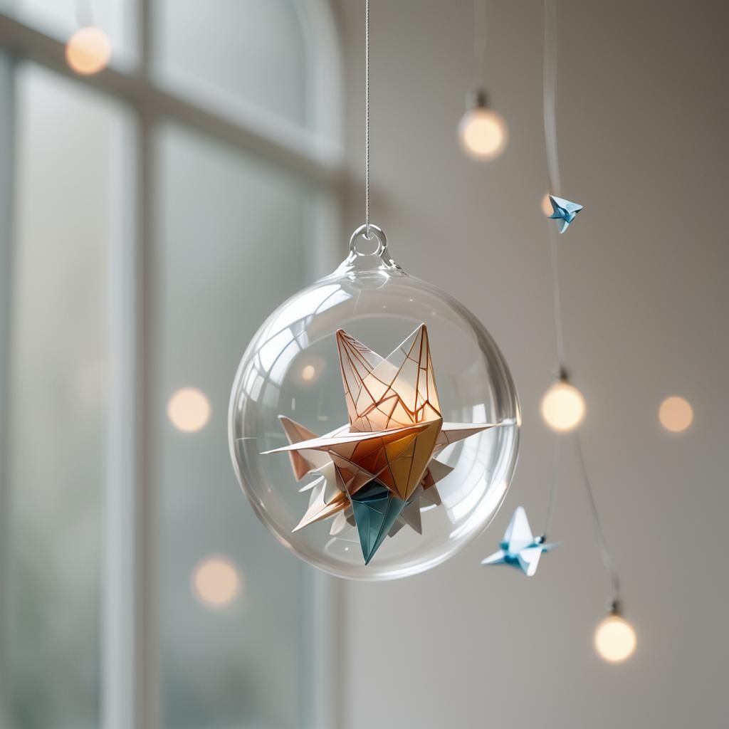 Paper Airplane in Glass Orb Concept Art