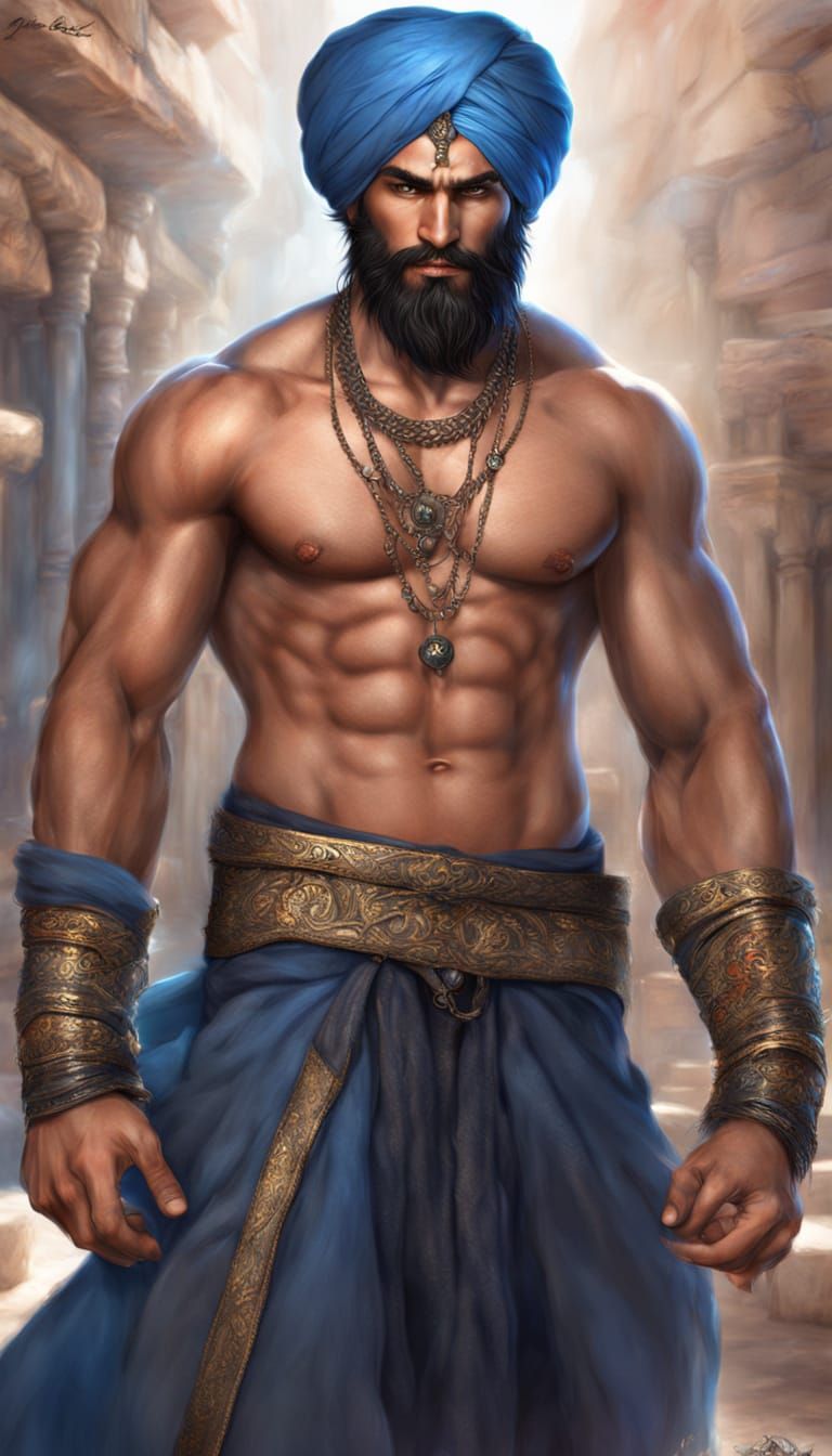 Majestic Persian Djinn in Photorealistic Style