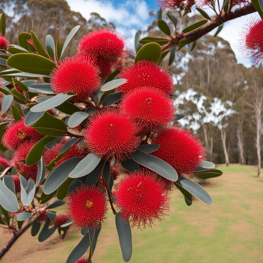 Stunning Corymbia ficifolia Mini Red Flowers