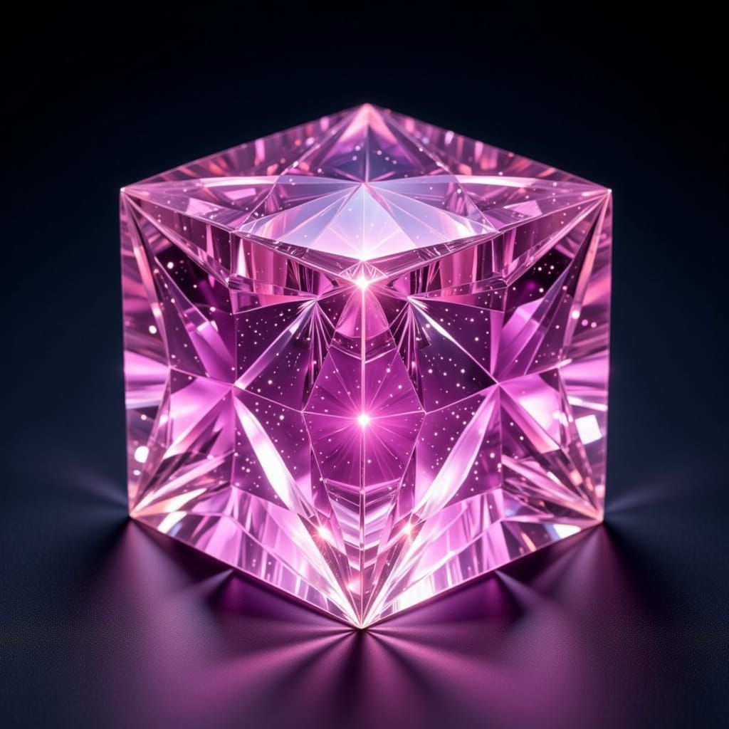 Pink Cosmic Gem Cube of Incalculable Value
