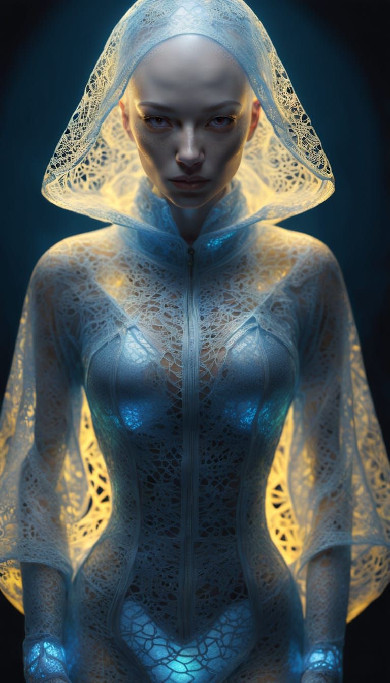 Whimsical Slime Goddess Radiates Warm Light