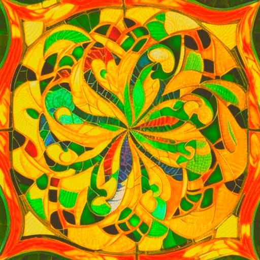 Hyperrealistic Celtic Mosaic Art in Photorealistic Fractal S...
