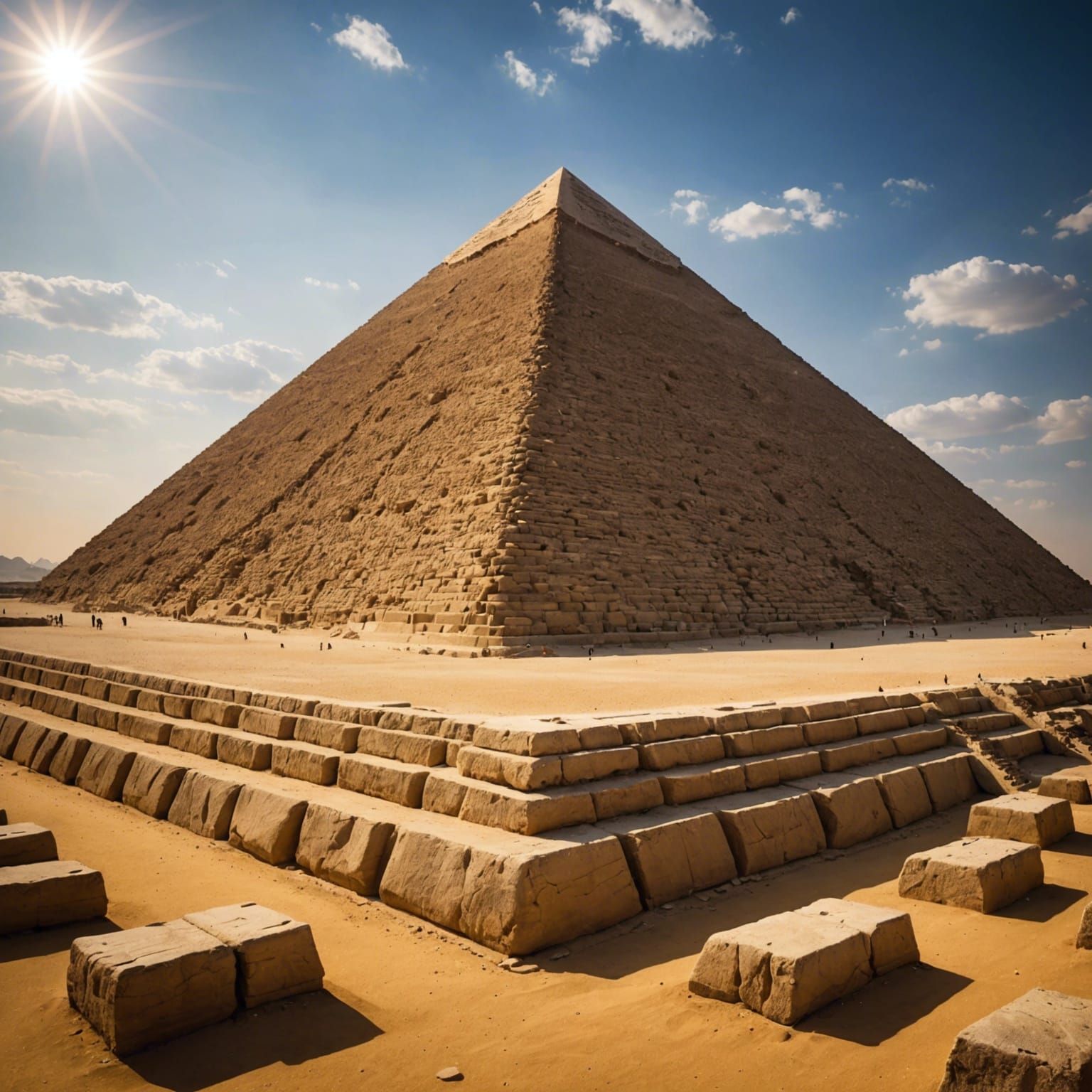 Pyramid of Cheops with Golden Top, Ancient Legend