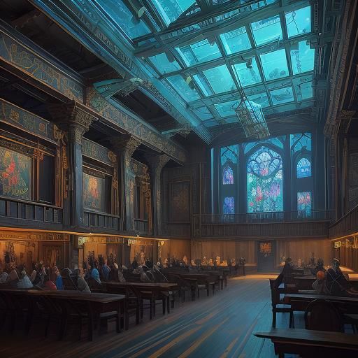 Hogwarts Great Hall Meets Jedi Temple in Street Art