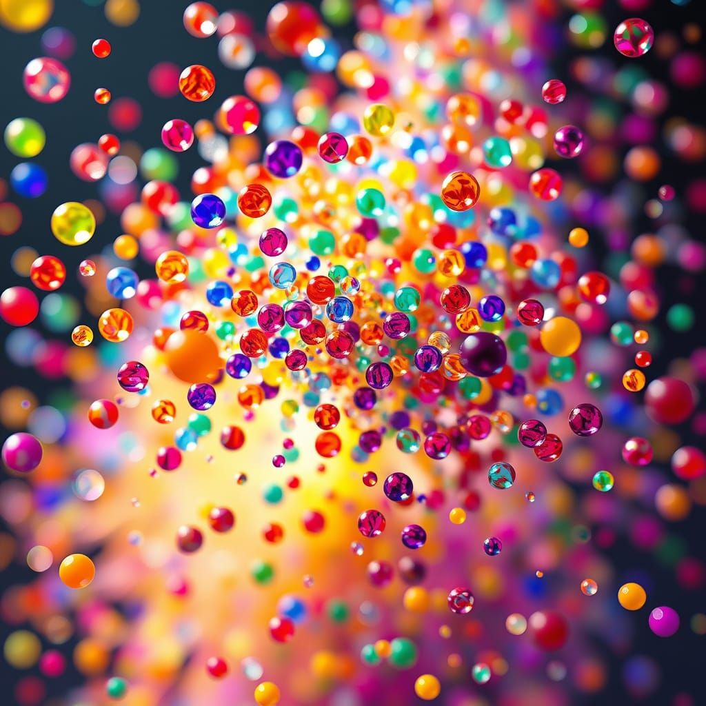 Exploding Beads in a Kaleidoscope of Color