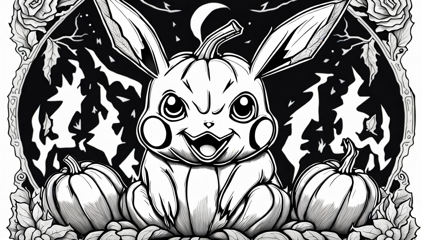 Hyperrealistic Pikachu Pumpkin Carving for Halloween