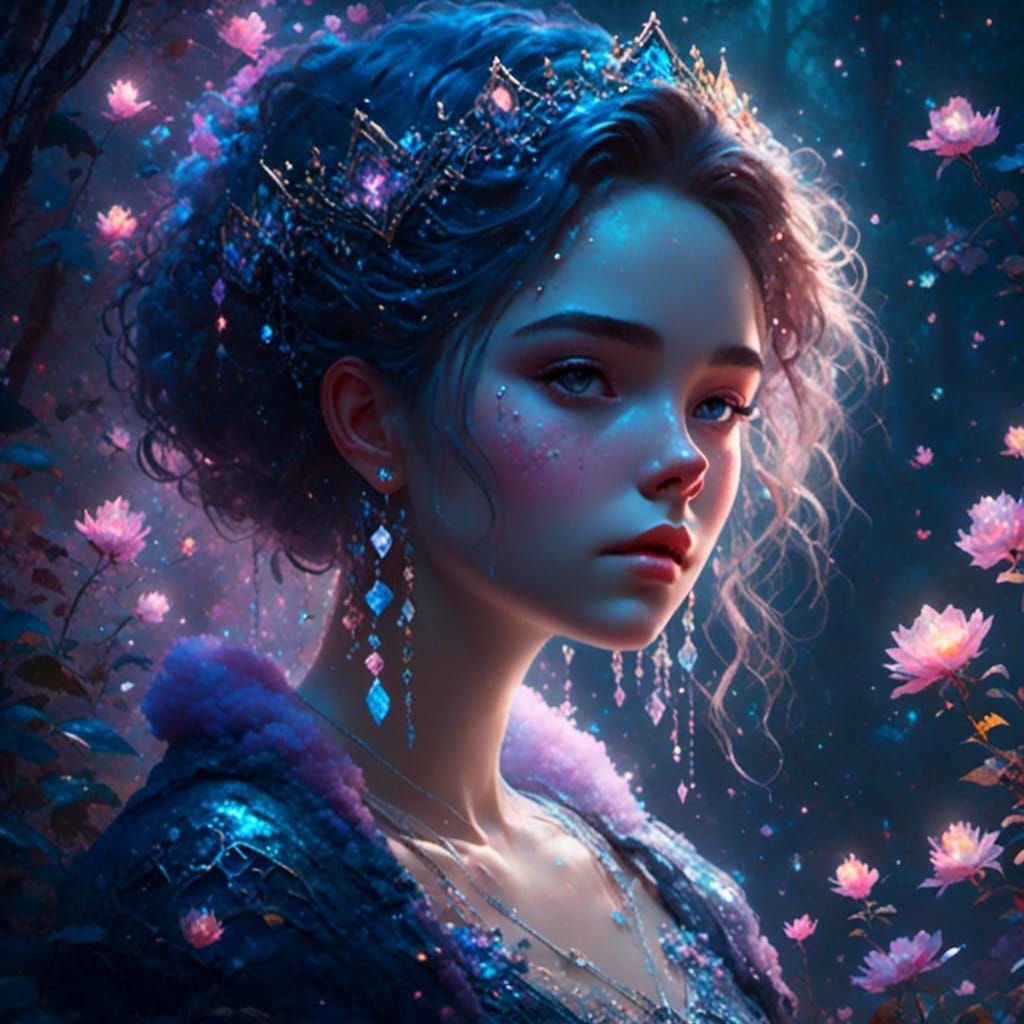 Ethereal Fantasy Portrait in 3D Shading