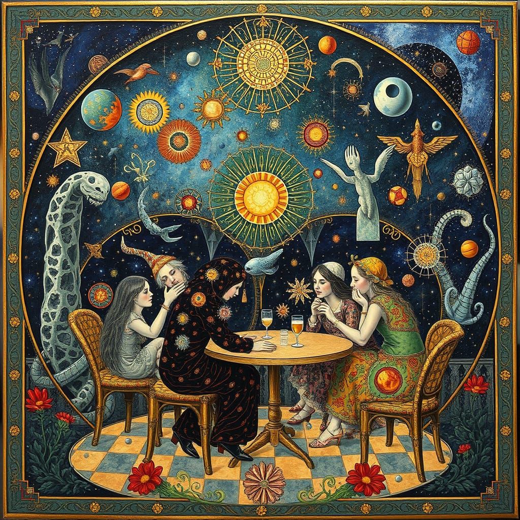Psychedelic Utopia: Sacred Geometry in Hieronymus Bosch Styl...