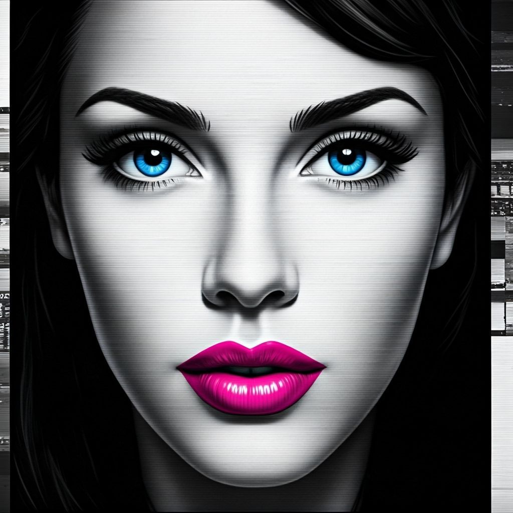 Film Noir Femme Fatale in Retro-Futuristic Style