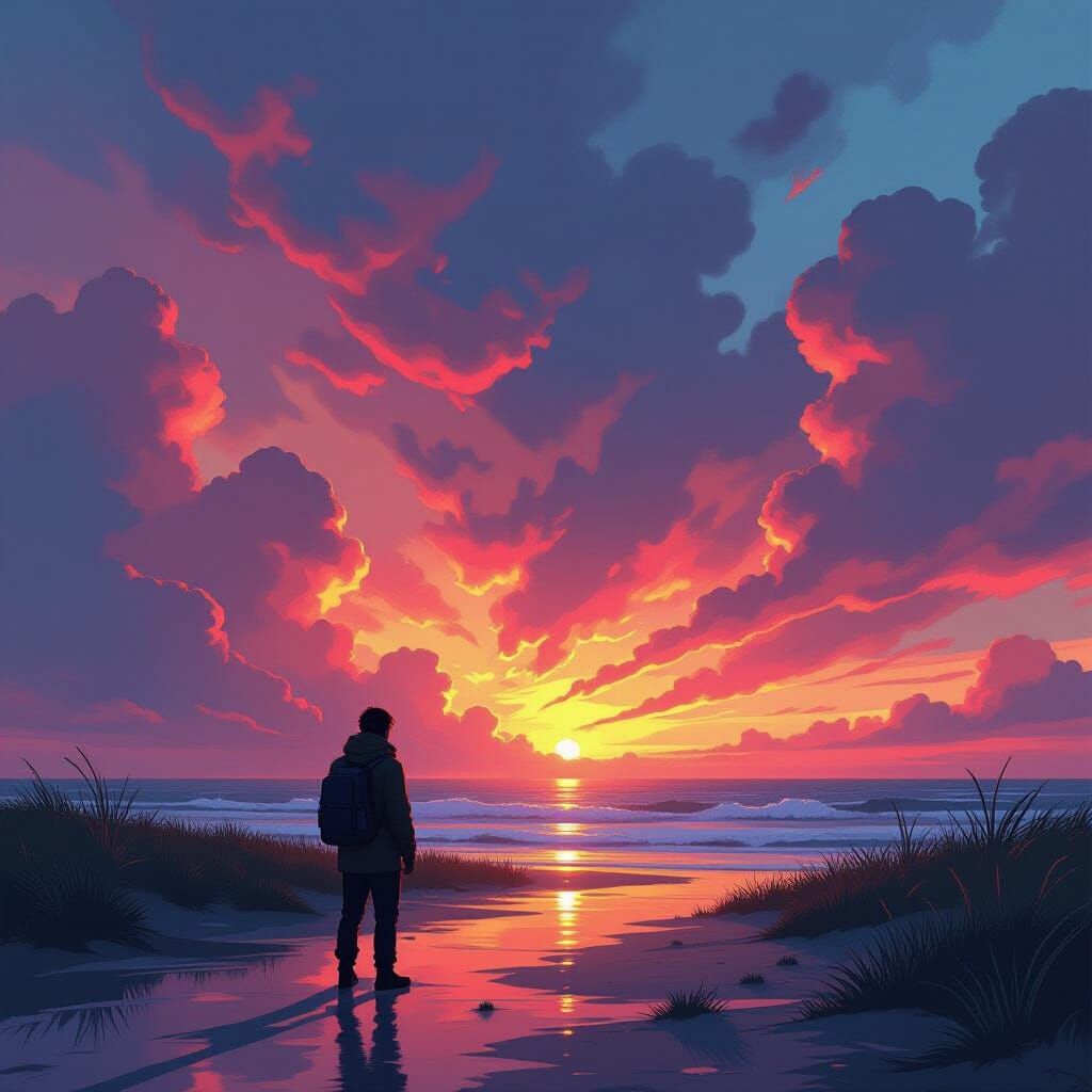 Colorful Energy: A Vibrant Digital Artwork