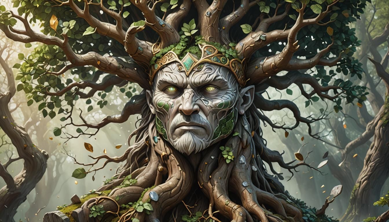 Yggdrasil: Norse Tree of Life with Runestones