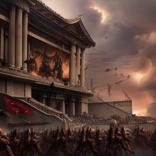 Epic Cinematic Art of War Digital Painting