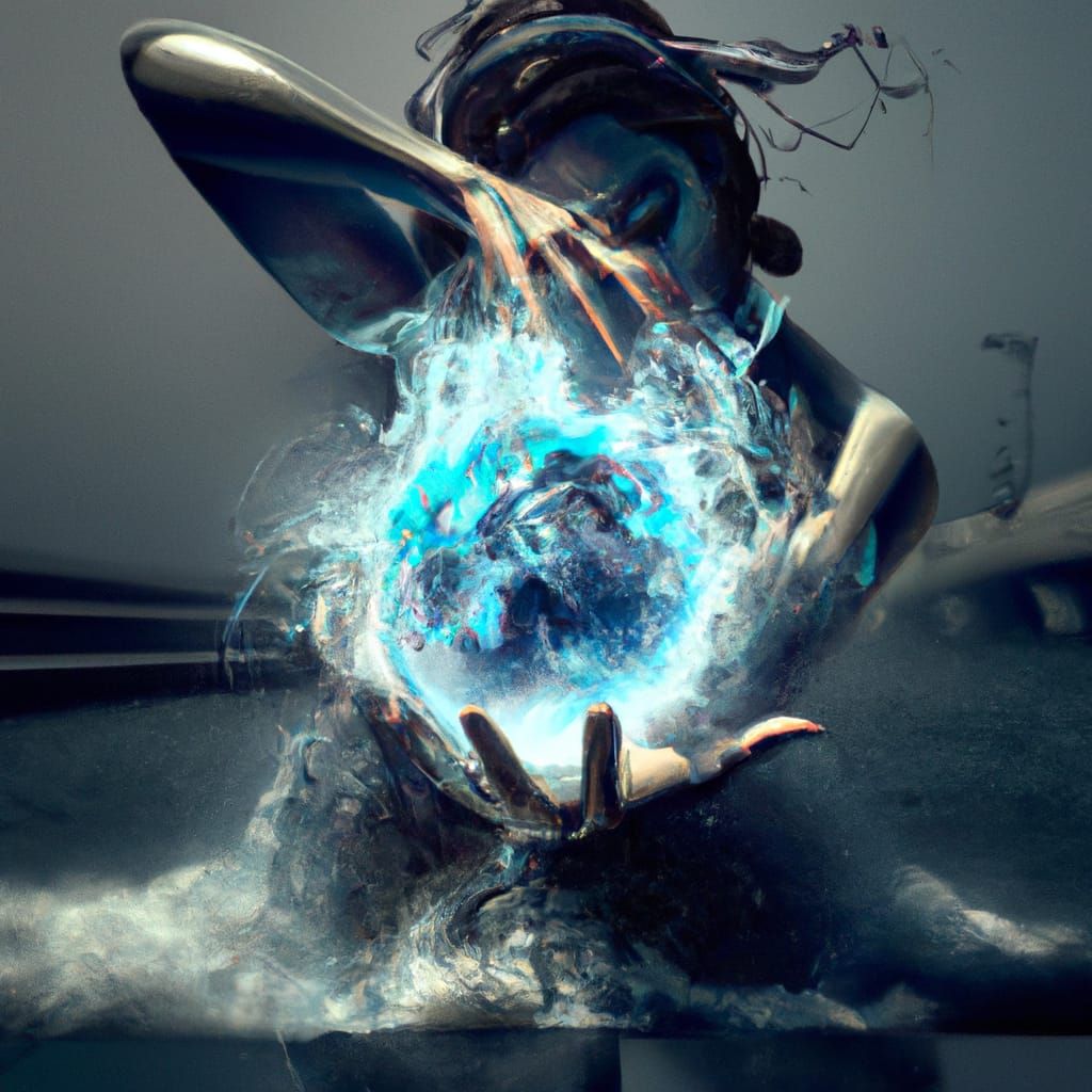 Woman Transforms Water into Cosmic Energy Ball