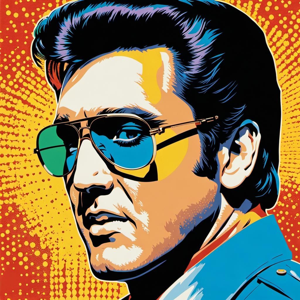 Portrait of Elvis Presley