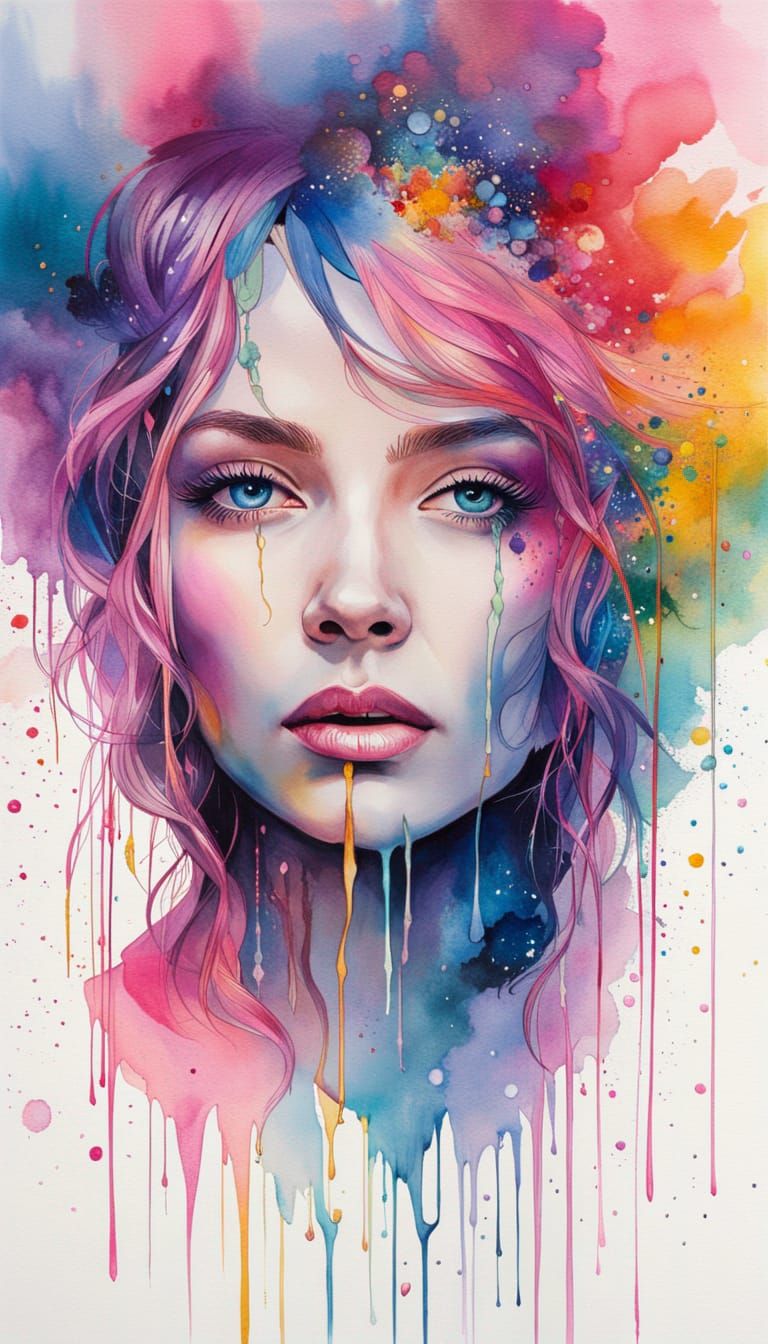 Goddess in Hyperrealism with Pastel Colors