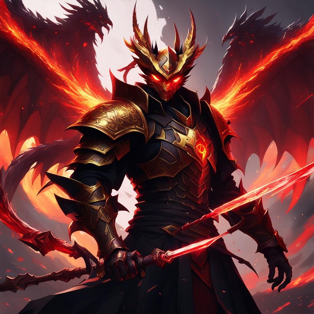 Shadow Assassin Duel: Epic Anime-Style Fantasy Art