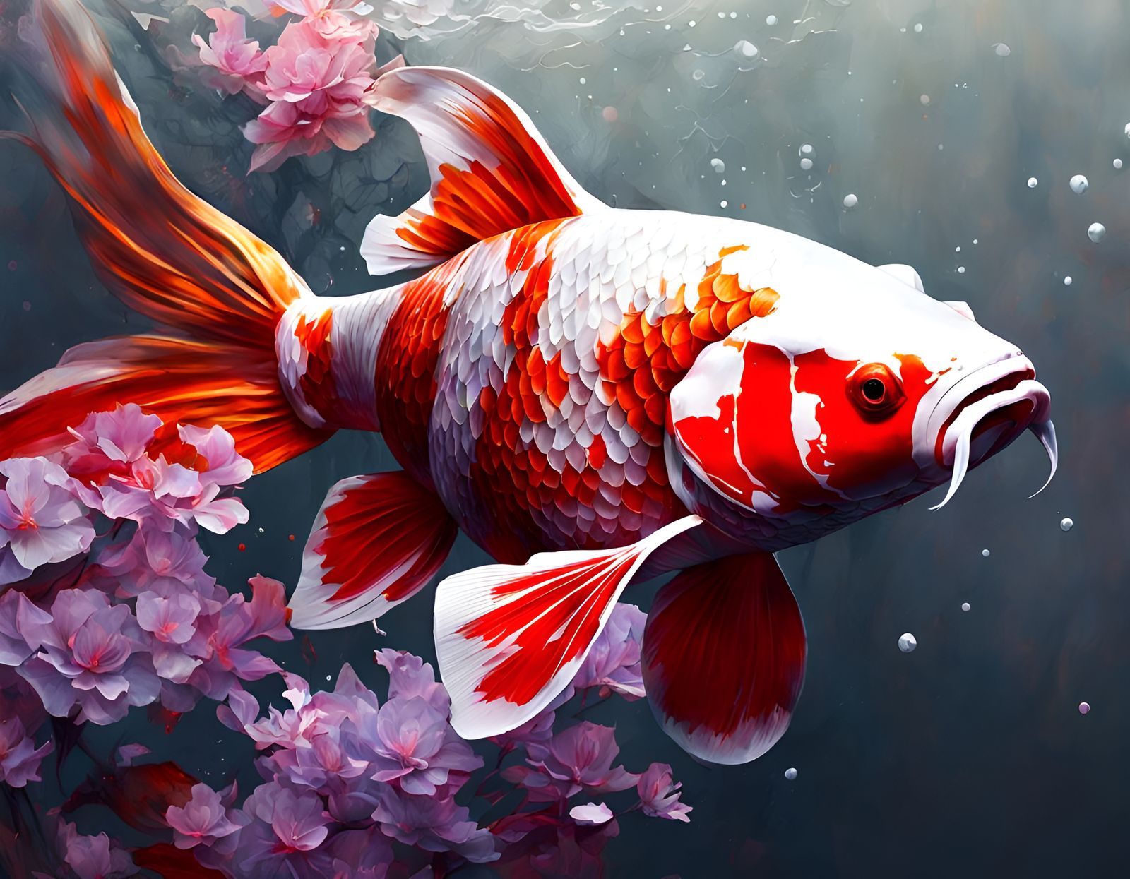 Koi Fish Scene