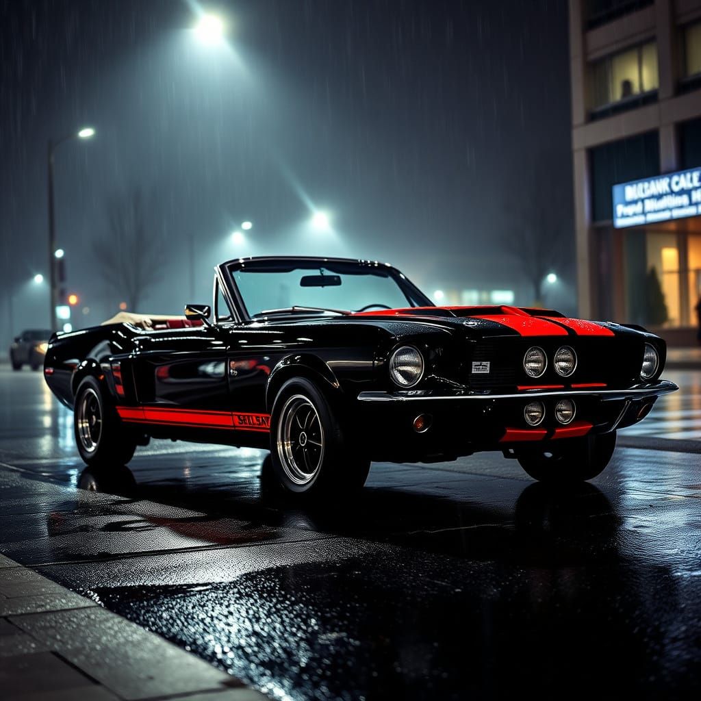 Sleek 1967 Ford Mustang Shelby GT500 Convertible in Hyperrea...