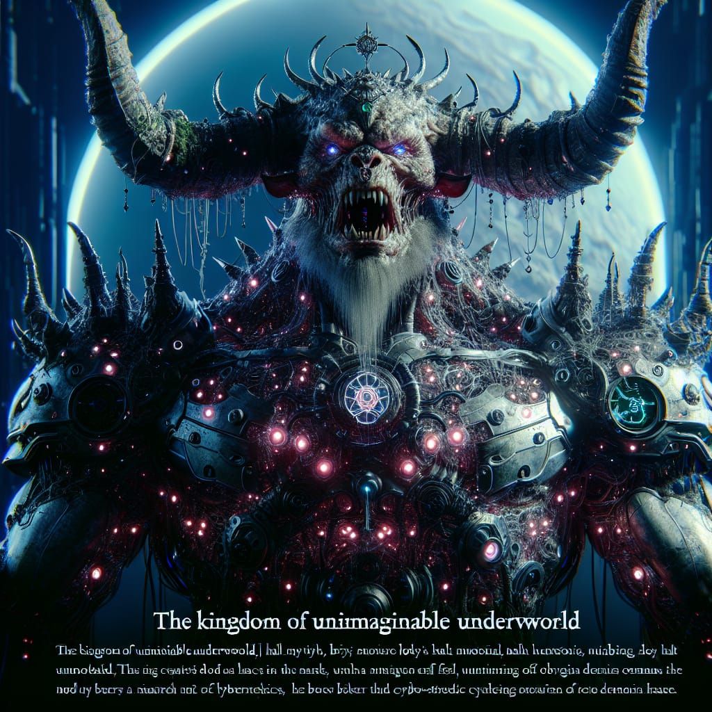 Cybernetic Minotaur Ruling Underworld Kingdom