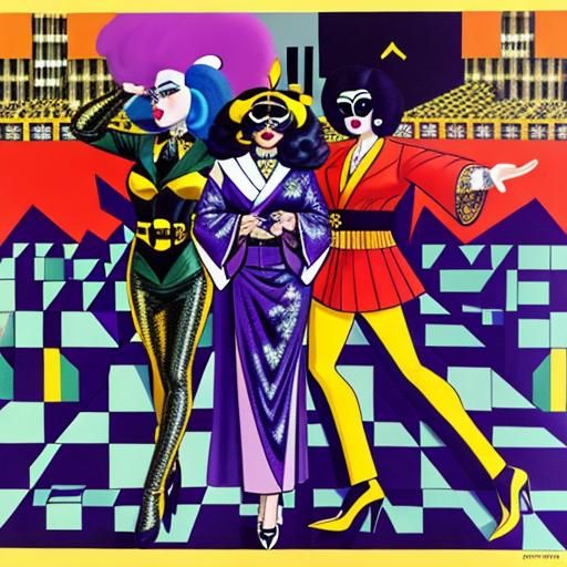 Asian Drag Queens at Disco