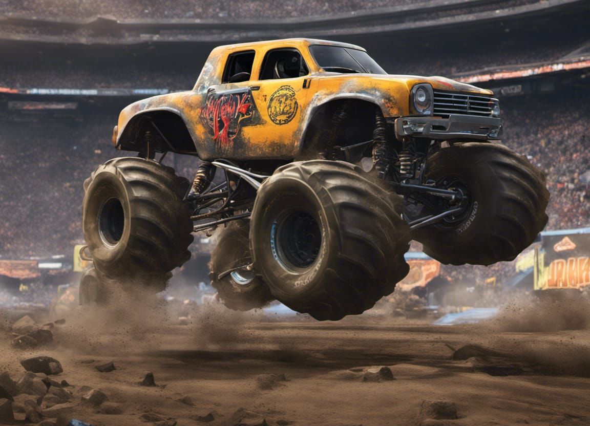Monster Trucks Win Trophy in Detailed Digital Art