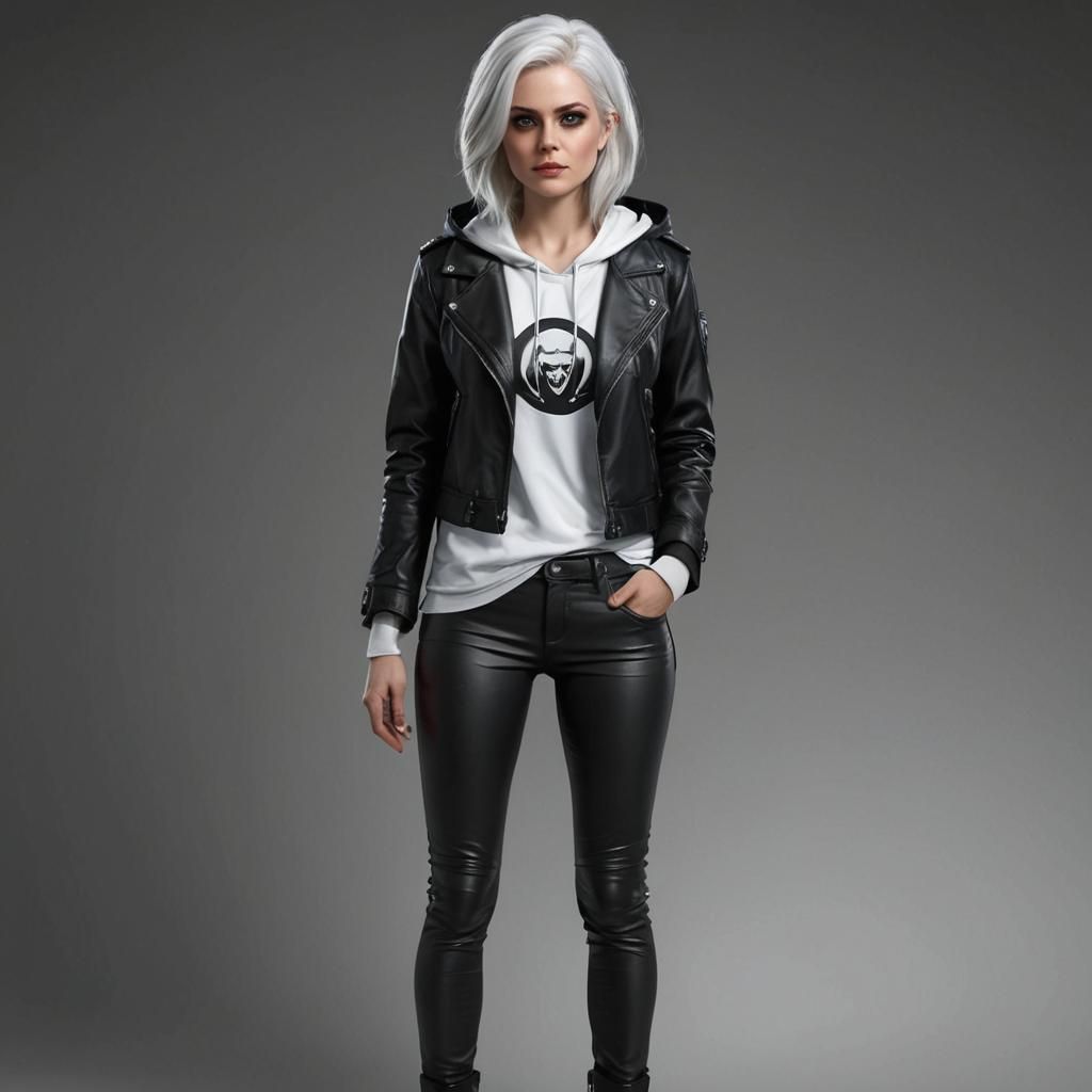 Liv Moore Portrait in Hyperdetailed Art Nouveau Style